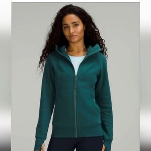 Lululemon Scuba Full Zip Hoodie Forest Green